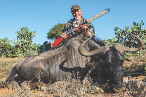 This wildebeest was taken with the .50 caliber Air Venturi AirBolt in South Africa.