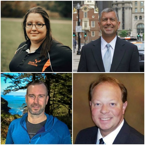 Speakers for the Monday Educational Seminars include, clockwise starting at the top left, Whitney Johnson, Gary Lambert, Tim Glomb and Jon Rydberg.