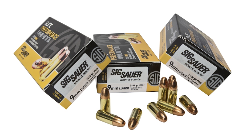 Sig Sauer Expands 9mm FMJ Ammo Offerings