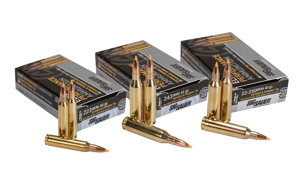 SIG SAUER introduces new Varmint & Predator Elite Performance Ammunition