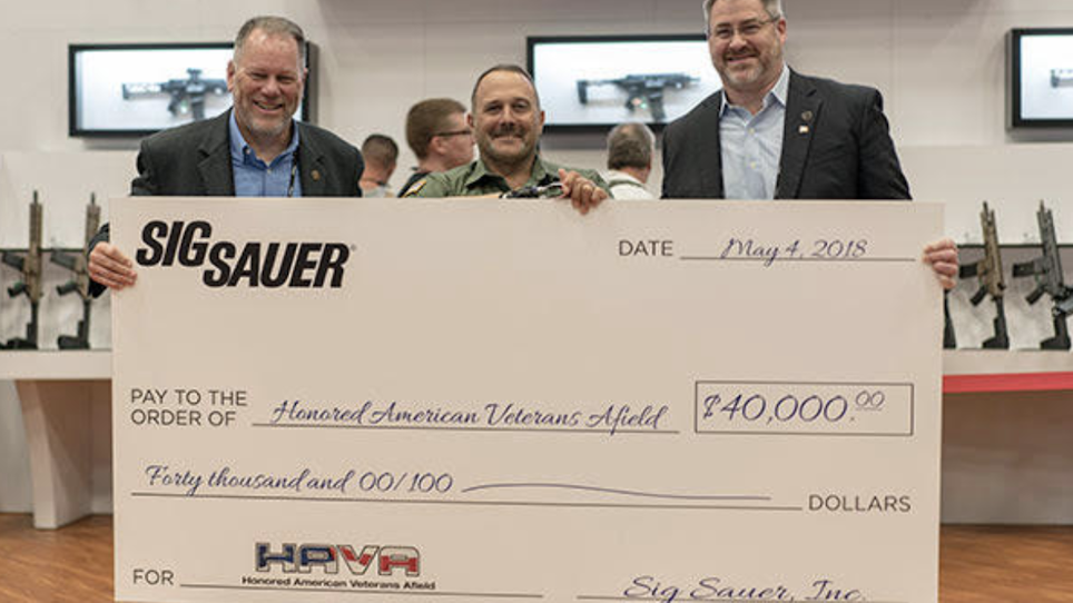 SIG SAUER Electro-Optics Donates $40,000 to HAVA