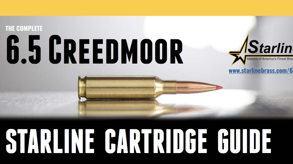 Starline Releases Free 6.5 Creedmoor Cartridge Guide