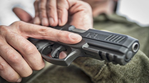Generous front and rear machined serrations along the slide ensure a no-slip grip for cartridge chambering and slide manipulation. (Photo: Taurus)