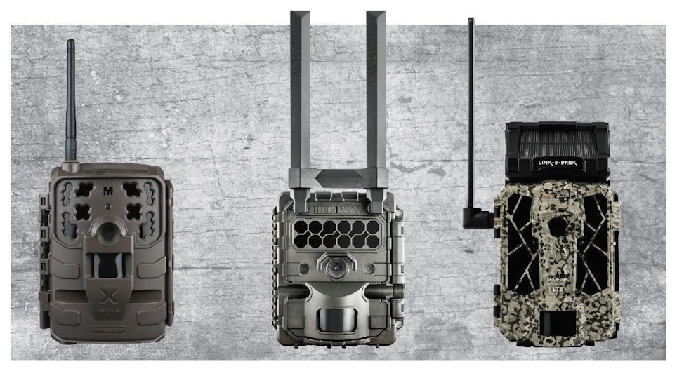 Left to right: Moultrie Delta, Reconyx Hyperfire 2 and Spypoint Link-S-Dark