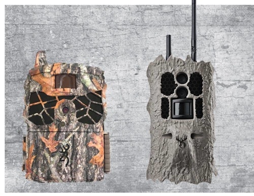 Browning Defender Ridgeline (left) and Wildgame Innovations Insite Cell